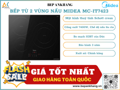 Bếp từ 3 vùng nấu Midea MC-IT7423 - Hàng nội địa Trung Quốc - Bao 1 đổi 1 trong vòng 12 tháng